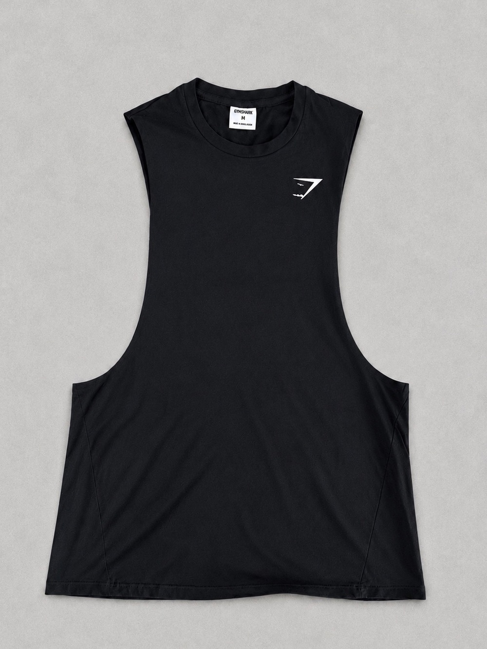 Gymshark Men’s Muscle Tank Black Sleeveless Training Shirt Size M